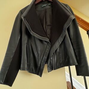 Ralph Lauren Women's Black Leather Jacket